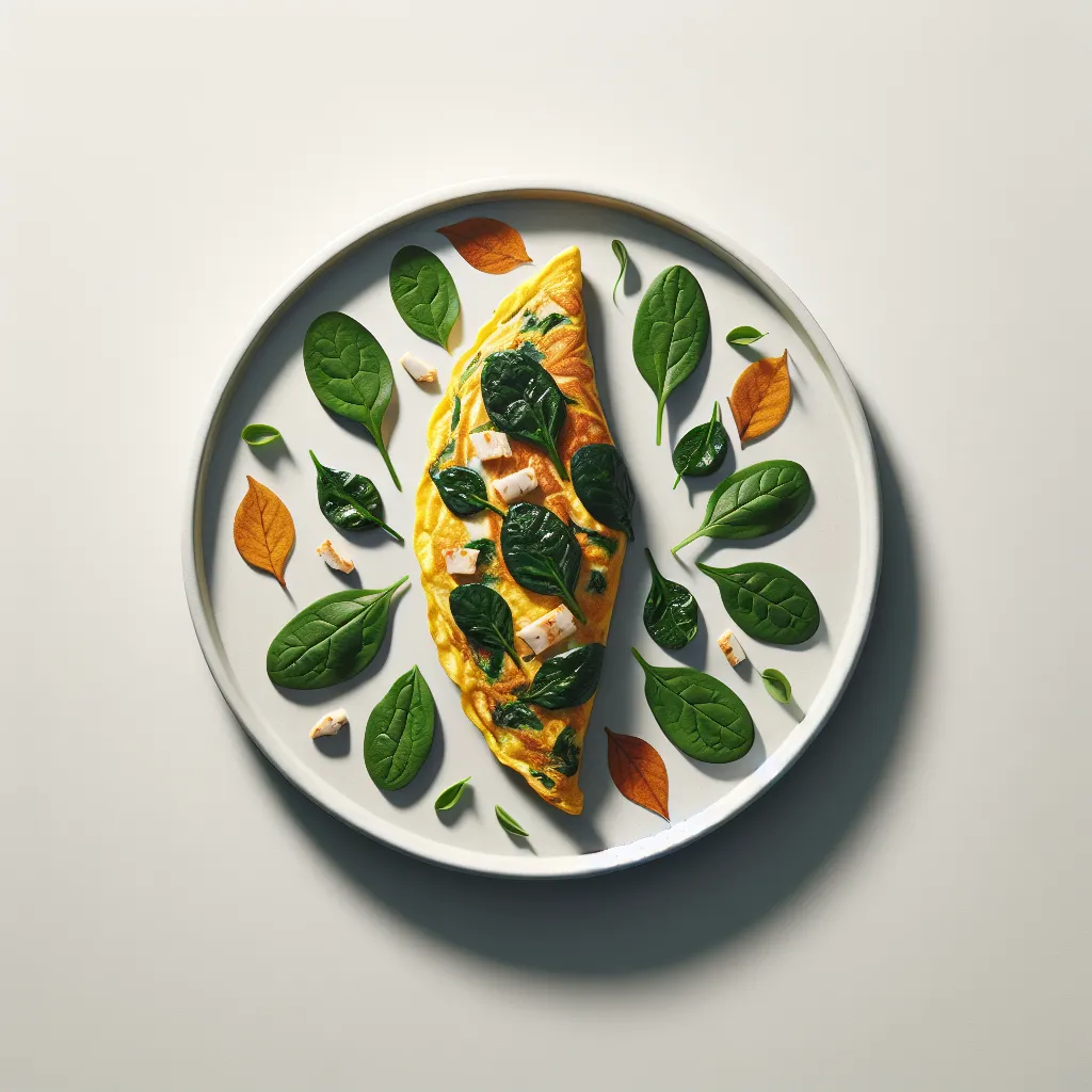 Autumnal Smoked Haddock and Spinach Omelette