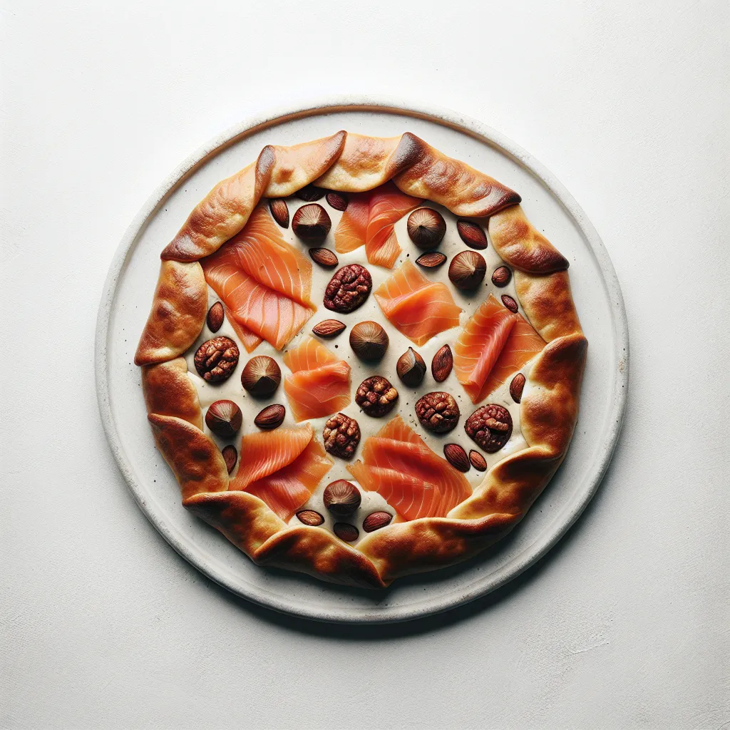 Autumnal Smoked Salmon and Chestnut Breakfast Galette