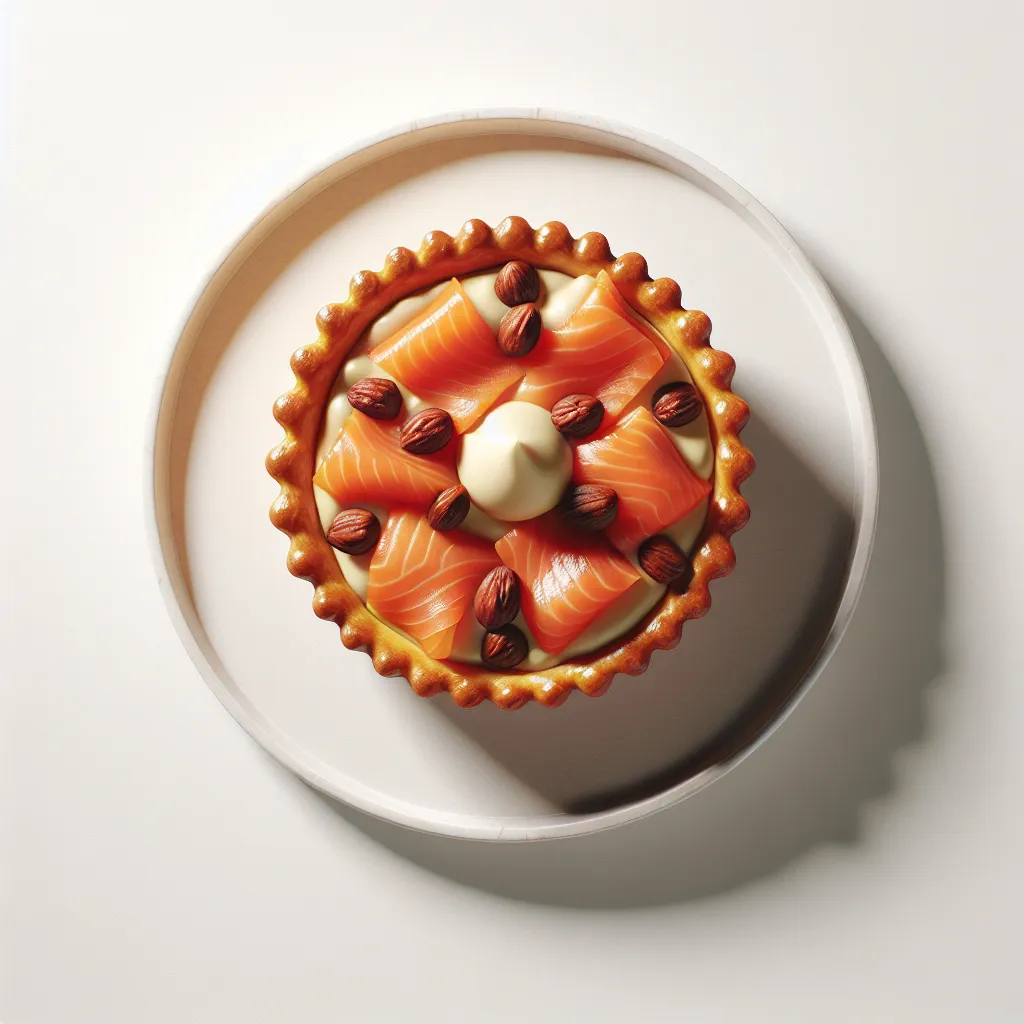 Autumnal Smoked Salmon and Chestnut Breakfast Tart