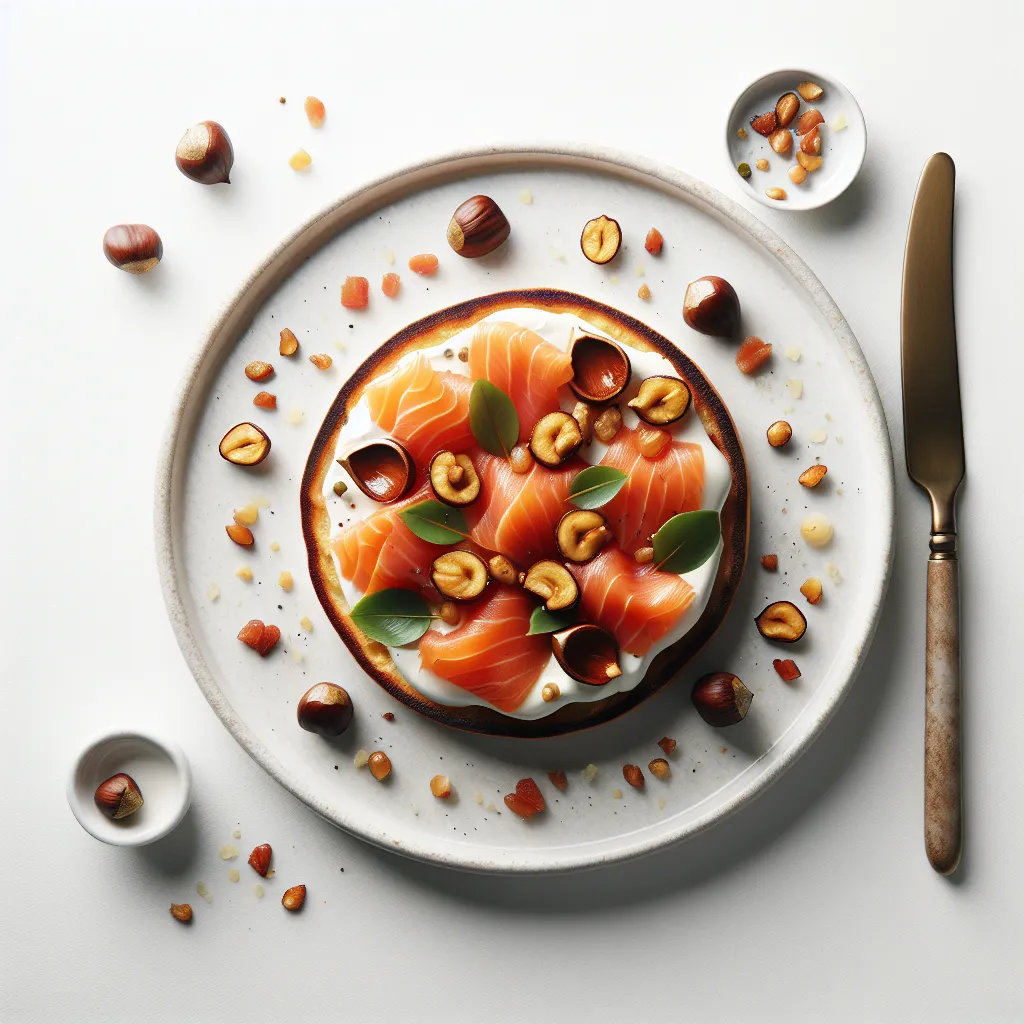 Autumnal Smoked Salmon and Chestnut Breakfast Tartine