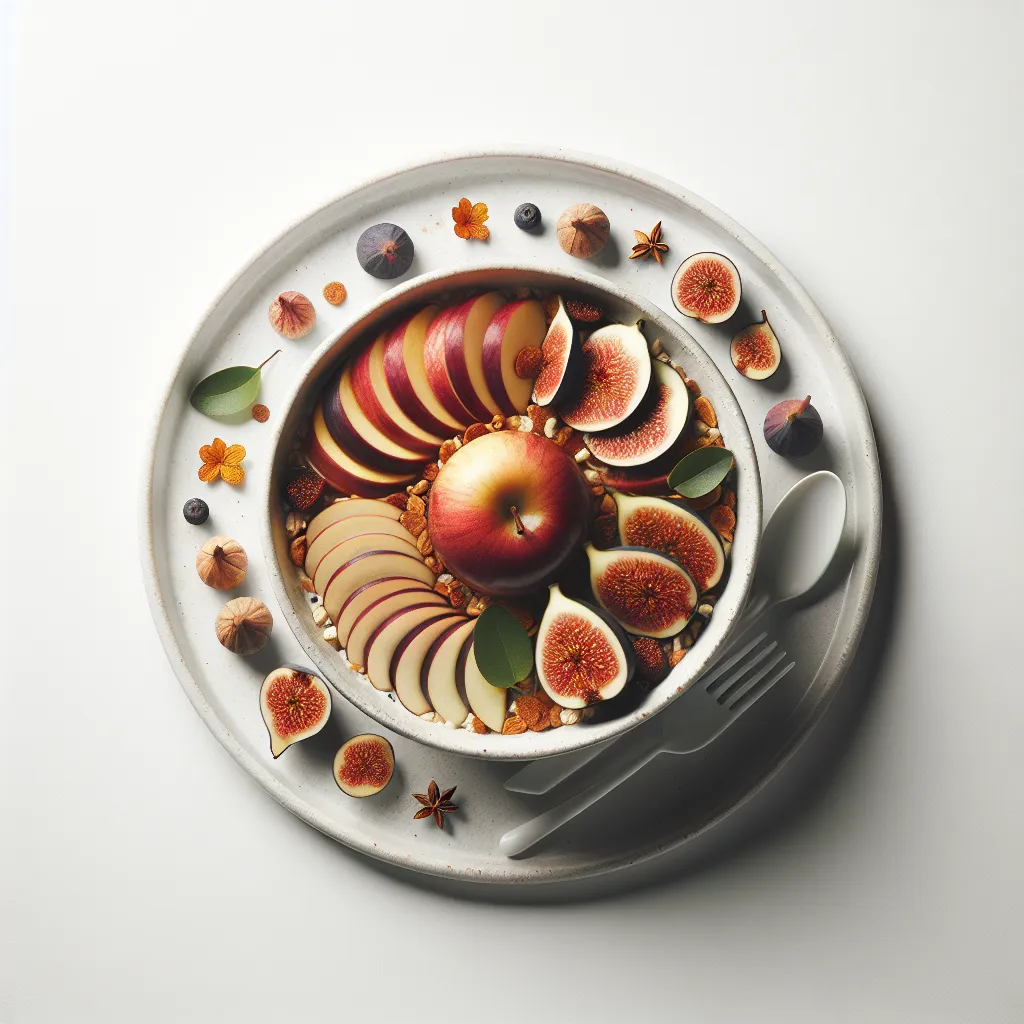 Autumnal Spiced Apple and Fig Breakfast Bowl