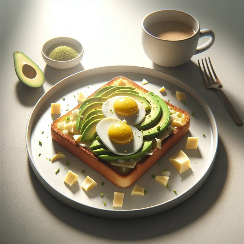 Avocado and Cheese Breakfast Toast
