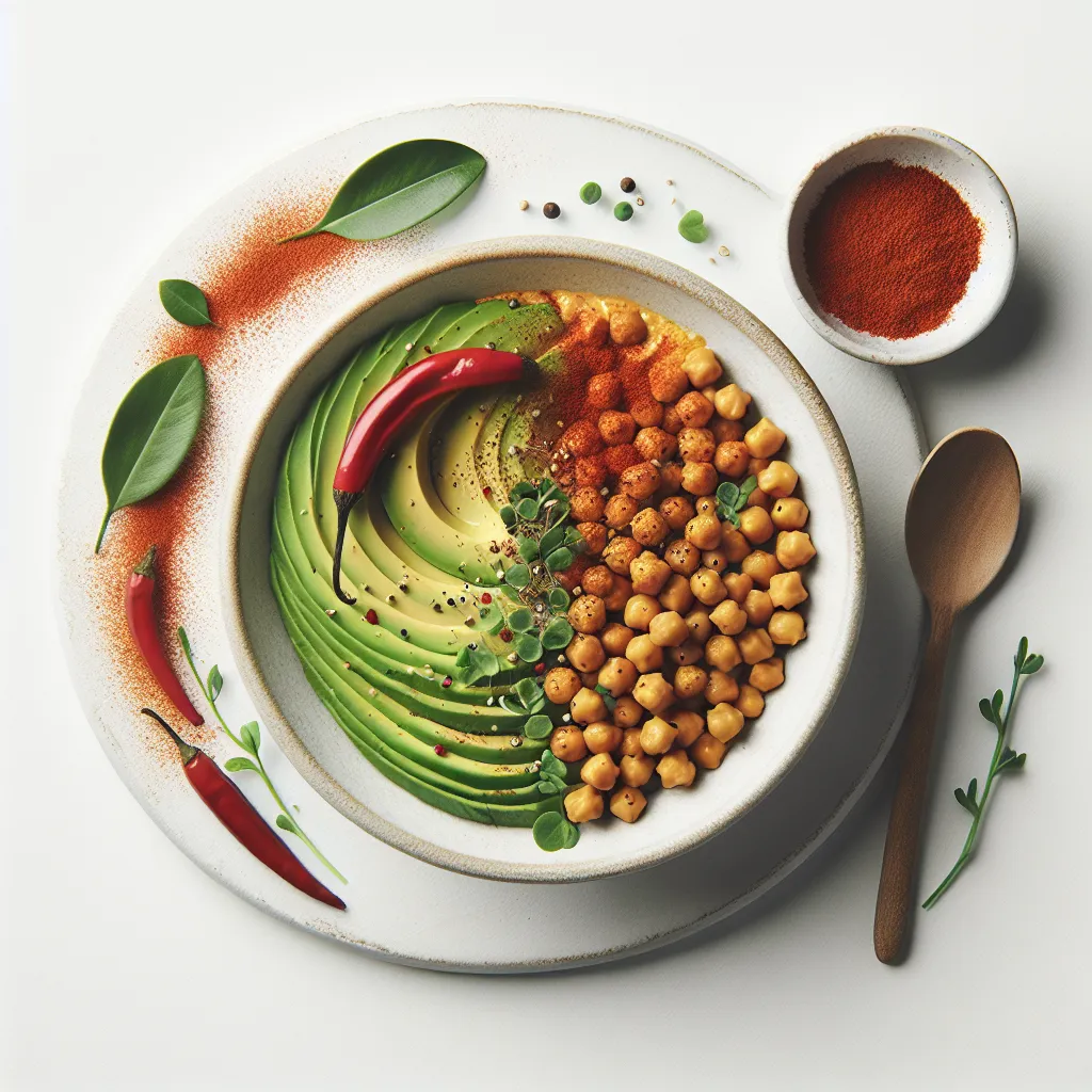 Spicy Avocado and Chickpea Breakfast Bowl