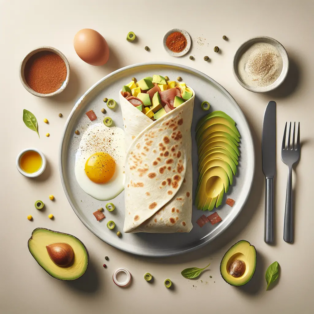 Avocado and Egg Breakfast Burrito