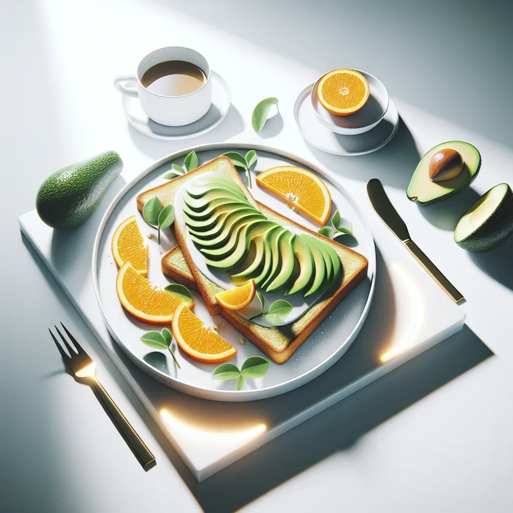 Avocado and Orange Breakfast Toast