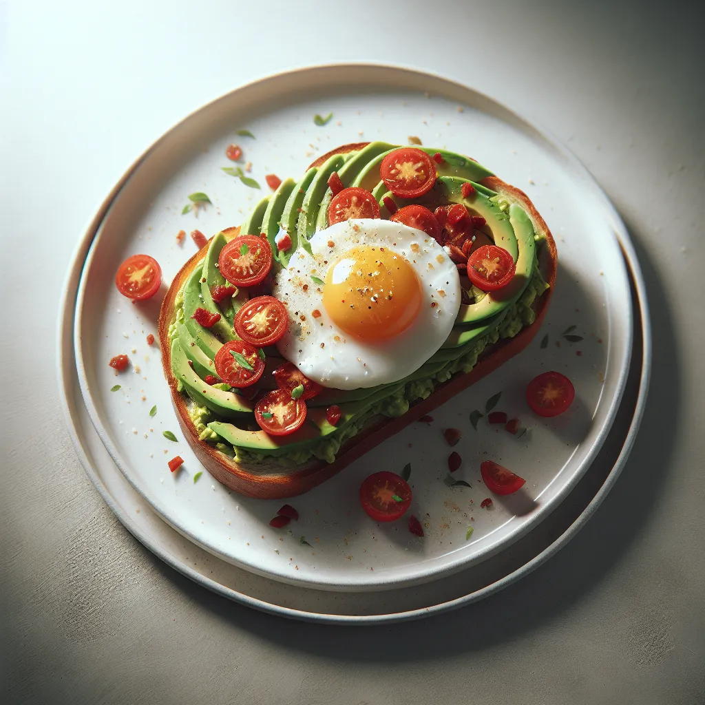 Avocado Toast with Tomato and Egg