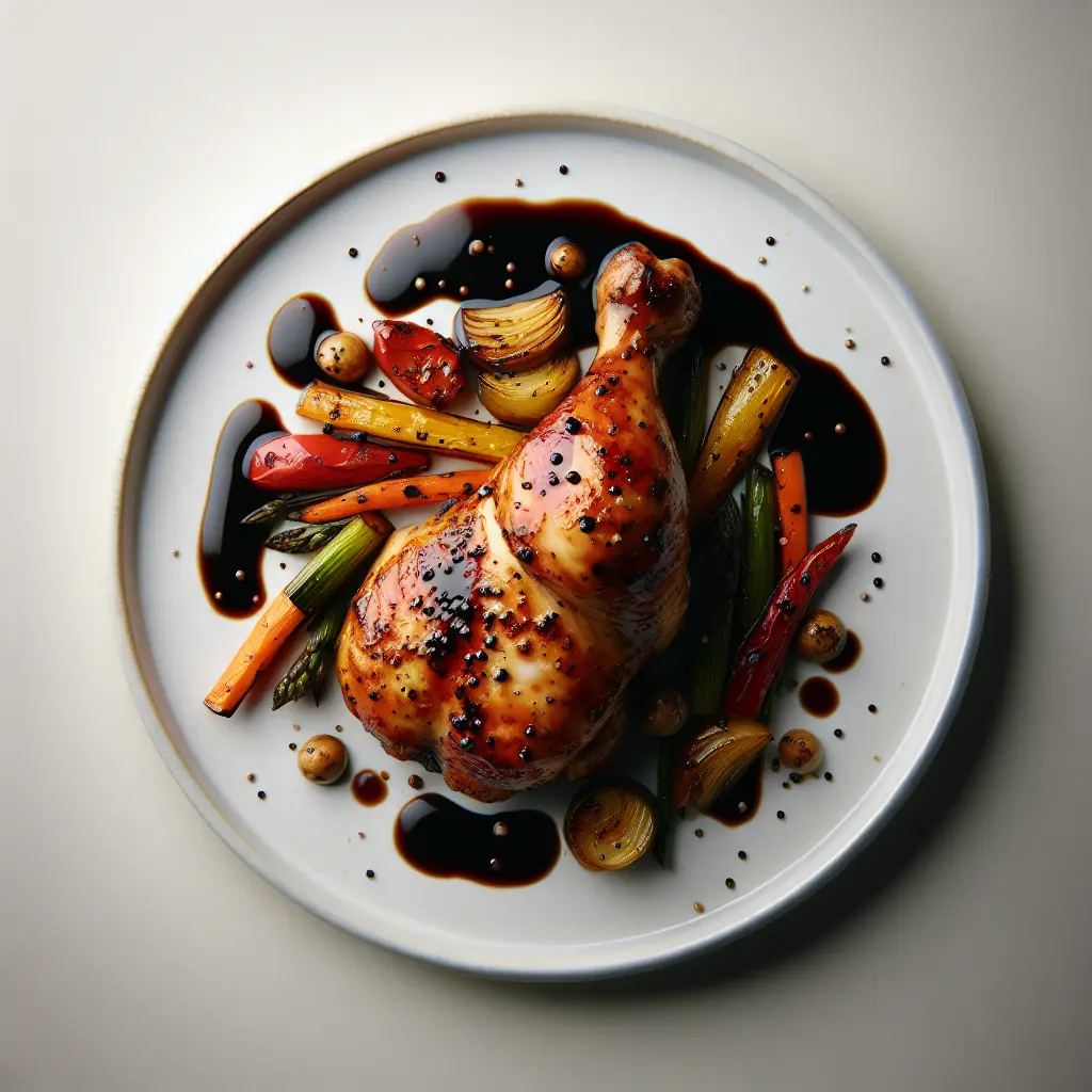Balsamic Glazed Chicken with Roasted Vegetables
