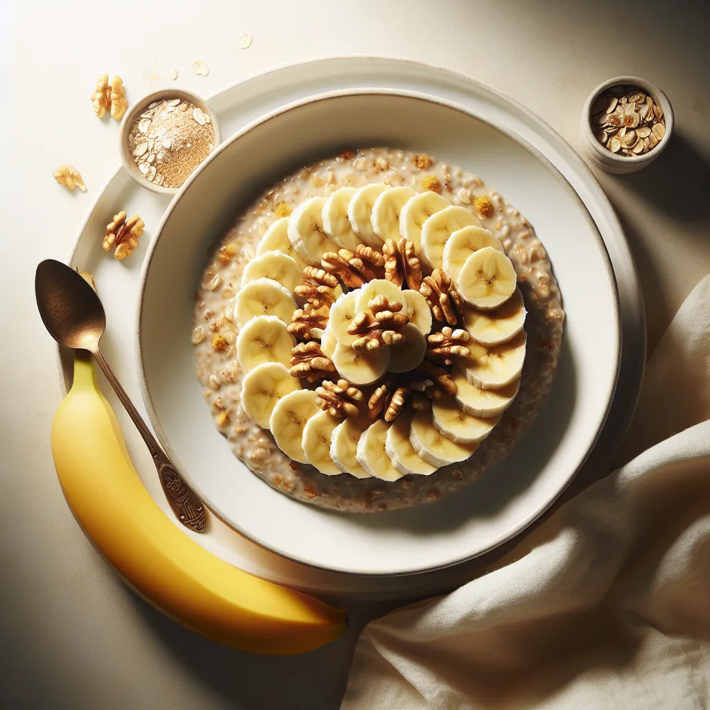 Banana and Walnut Overnight Oats