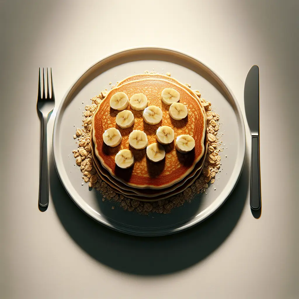 Spicy Banana Oatmeal Pancakes