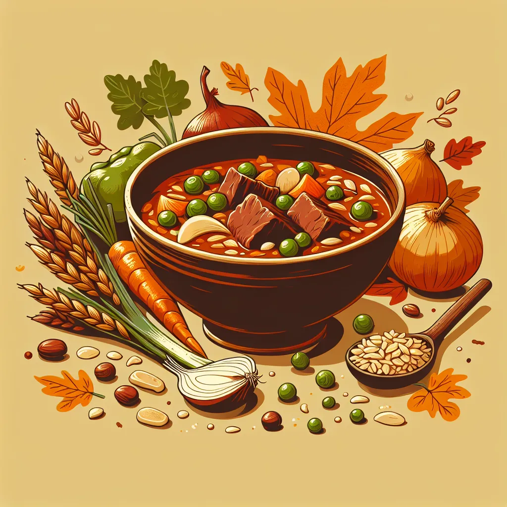Autumn Beef and Barley Stew with Seasonal Vegetables