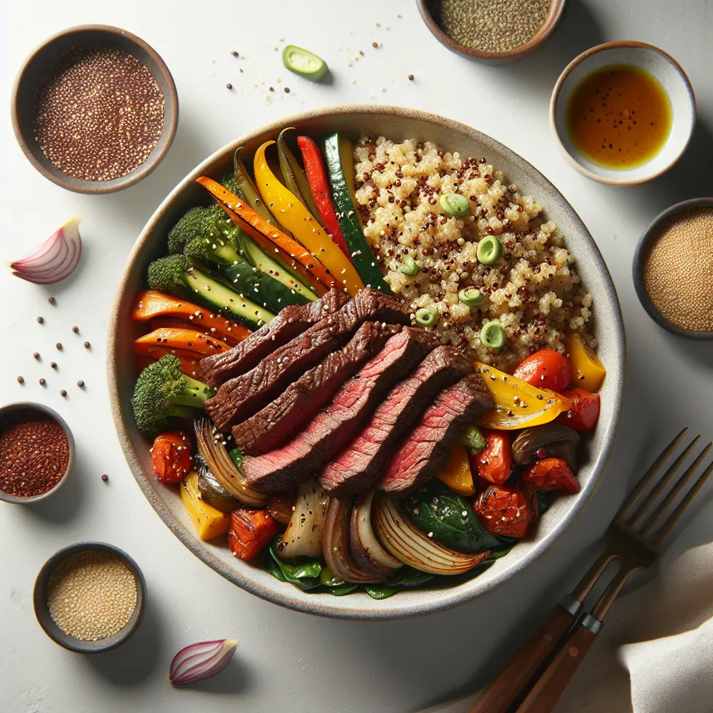Beef and Roasted Vegetable Quinoa-Free Bowl