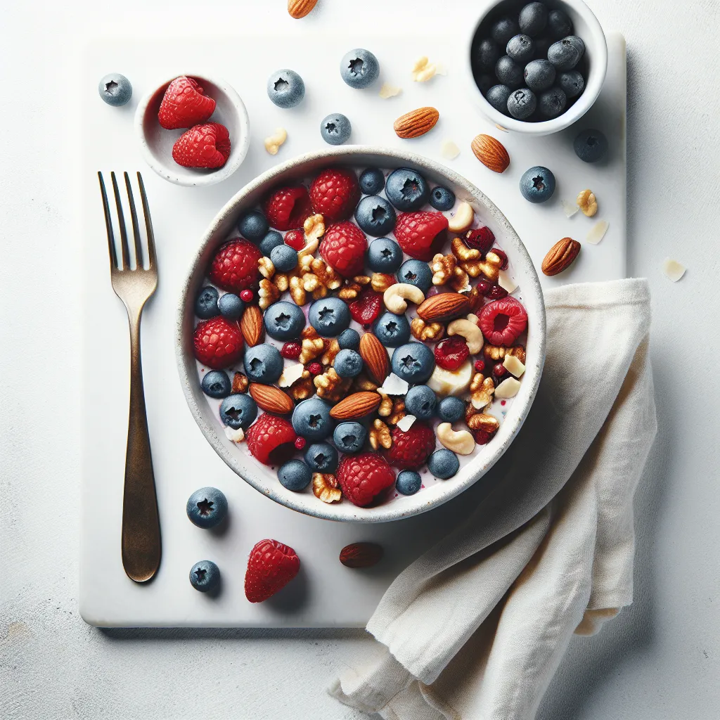 Berry Nut Paleo Breakfast Bowl