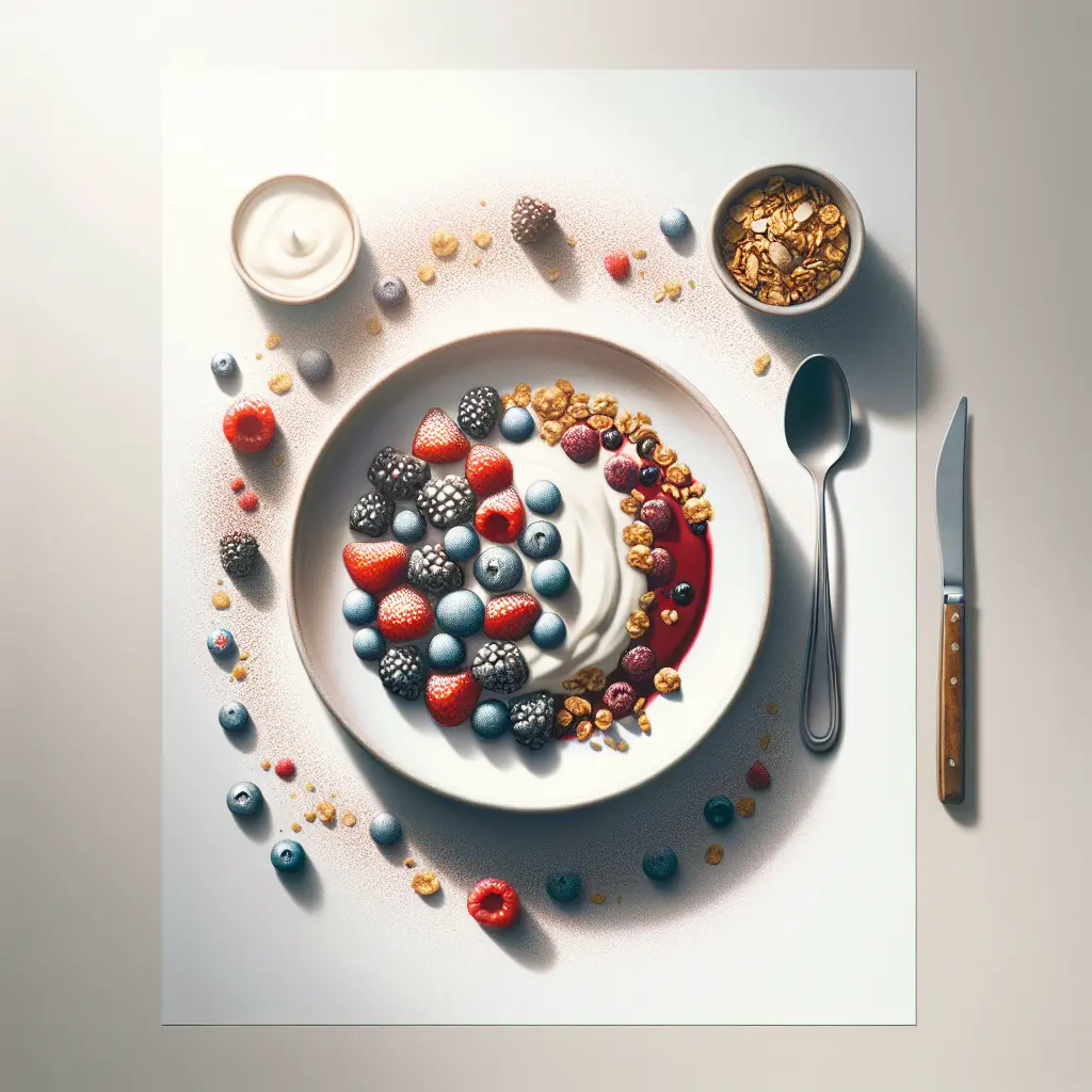 Breakfast Berry Medley with Yogurt and Granola