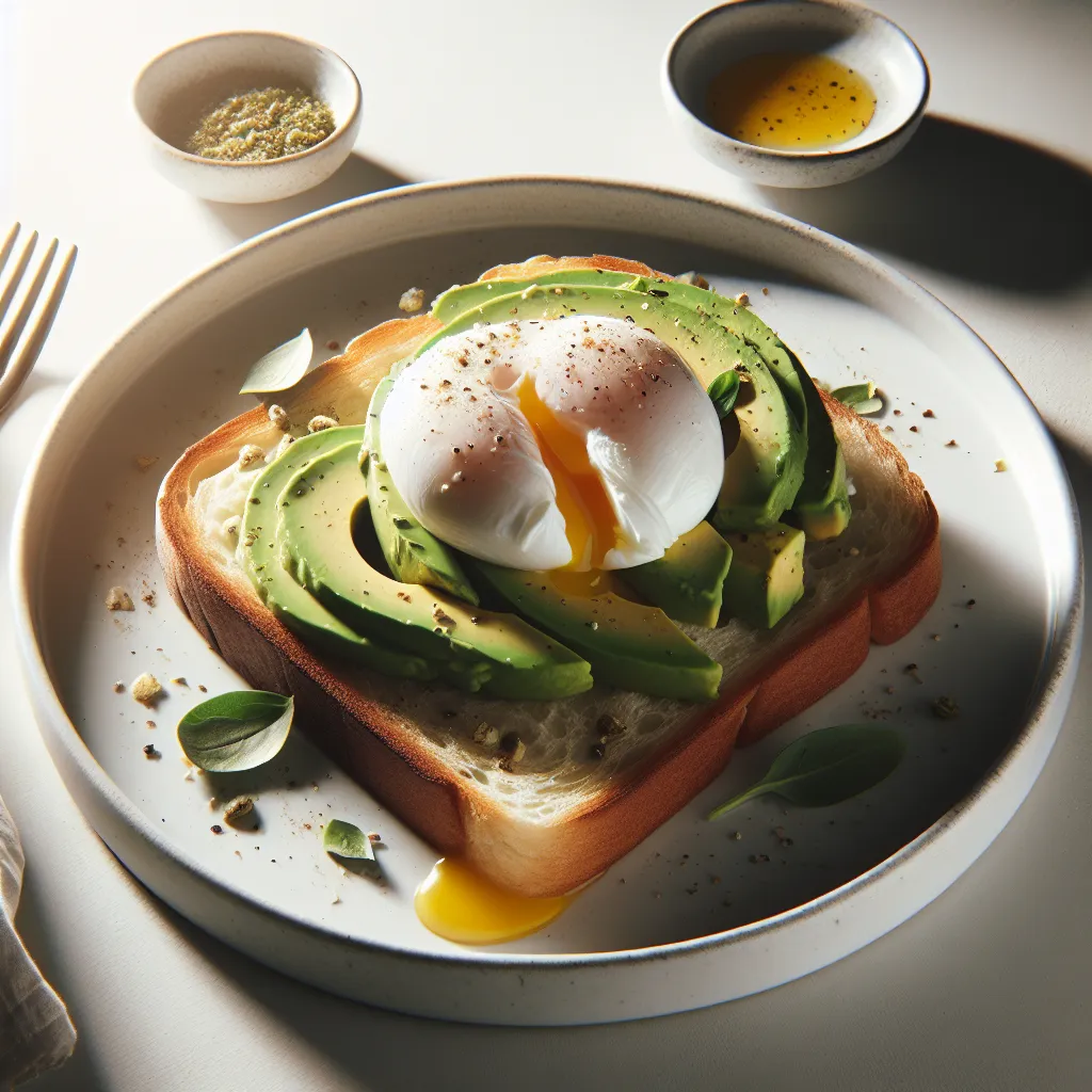 Breakfast Bread with Avocado and Poached Egg