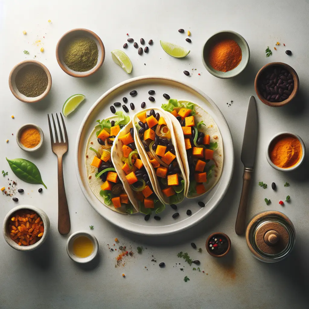 Butternut Squash and Black Bean Tacos