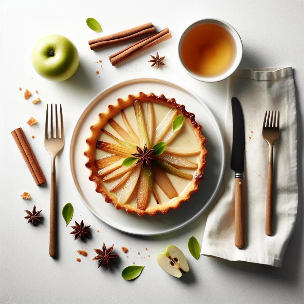 Celery Root and Apple Tart Tatin with Star Anise Caramel