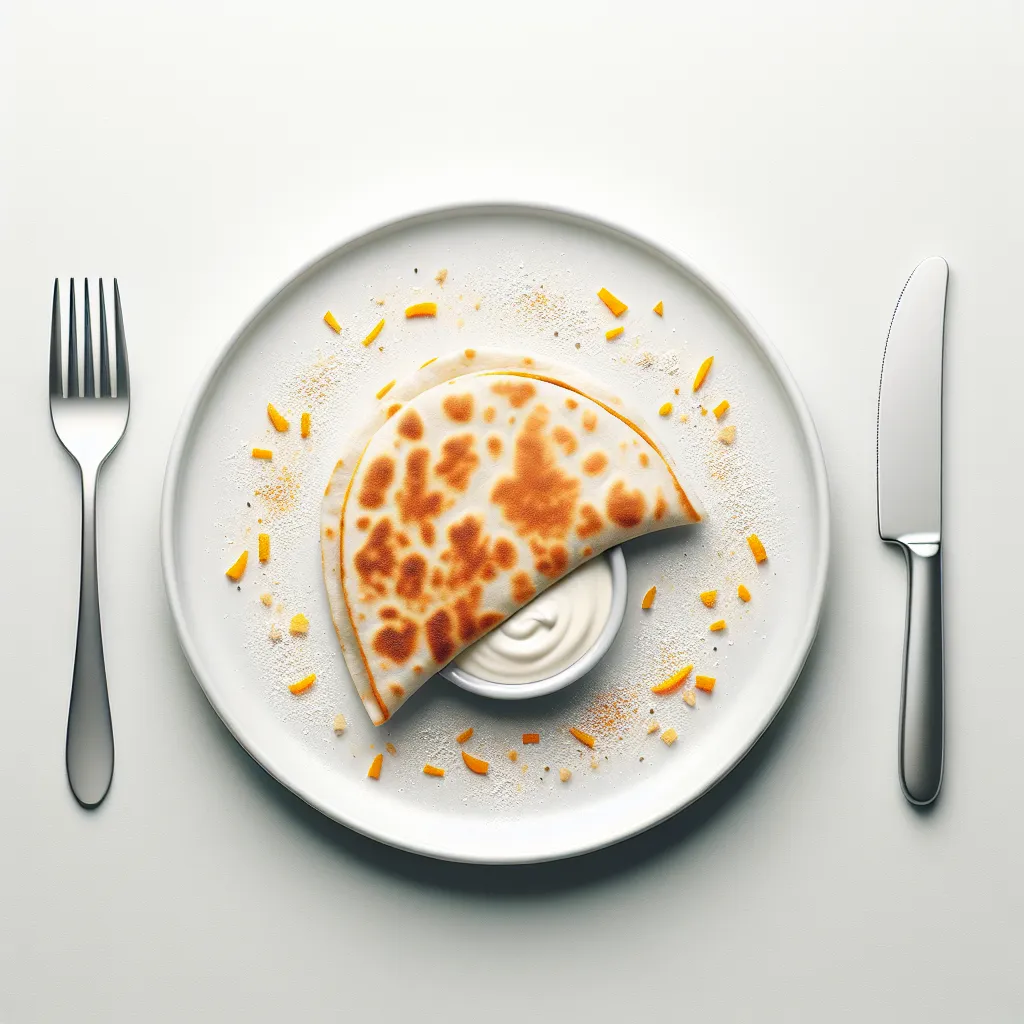 Spicy Cheese and Onion Quesadilla