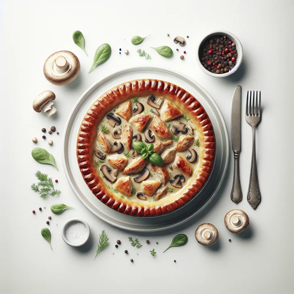 Hearty Chicken and Mushroom Pie