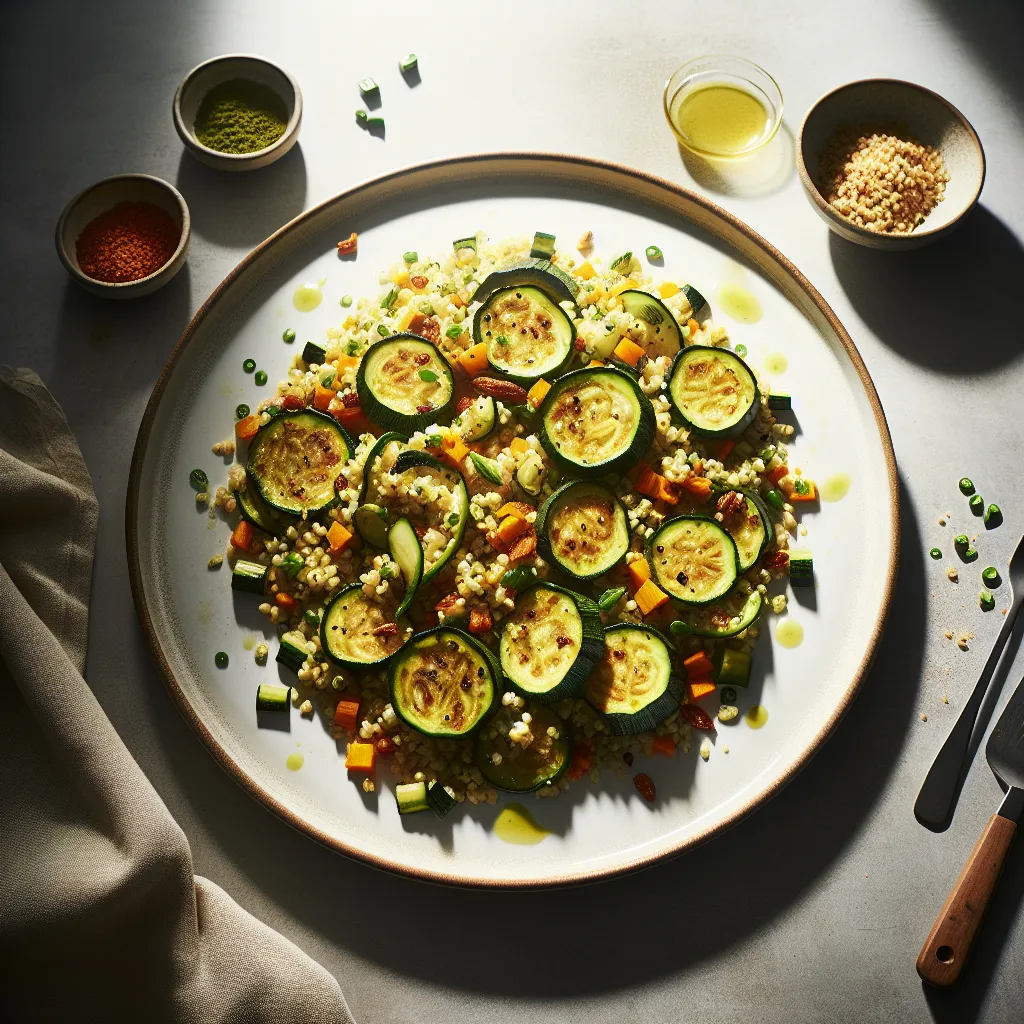 Courgette and Bulgar Pilaf