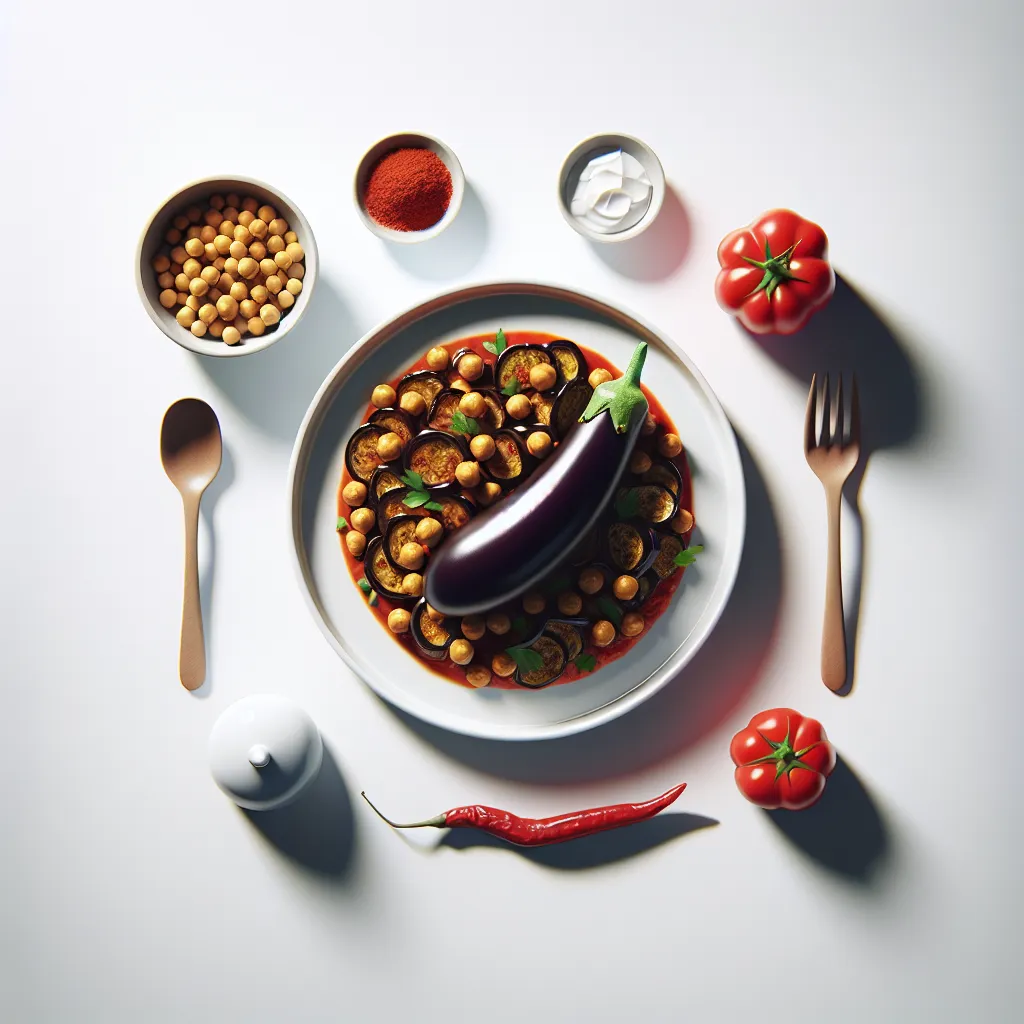 Spicy Eggplant and Chickpea Tagine