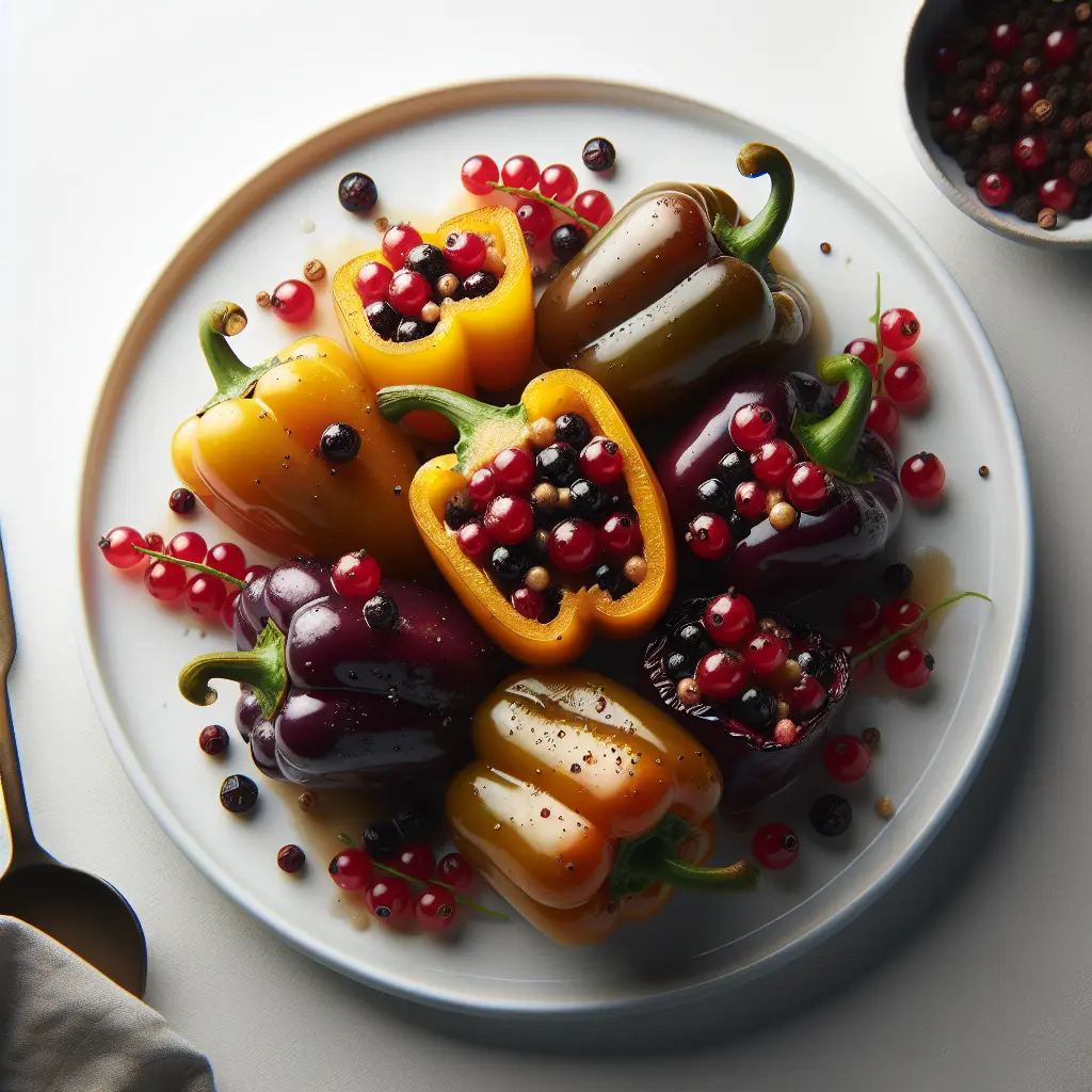 Gooseberry and Blackcurrant Stuffed Bell Peppers