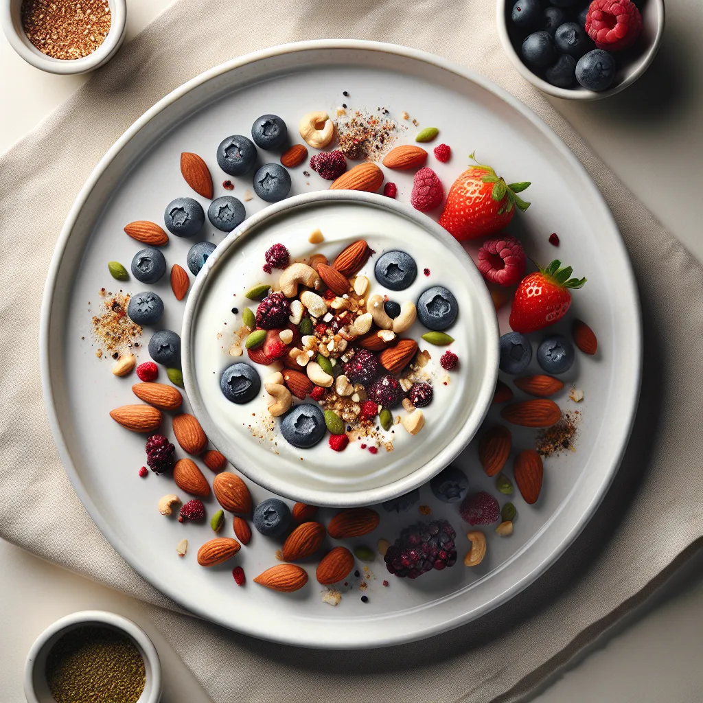Greek Yogurt with Mixed Nuts and Berries
