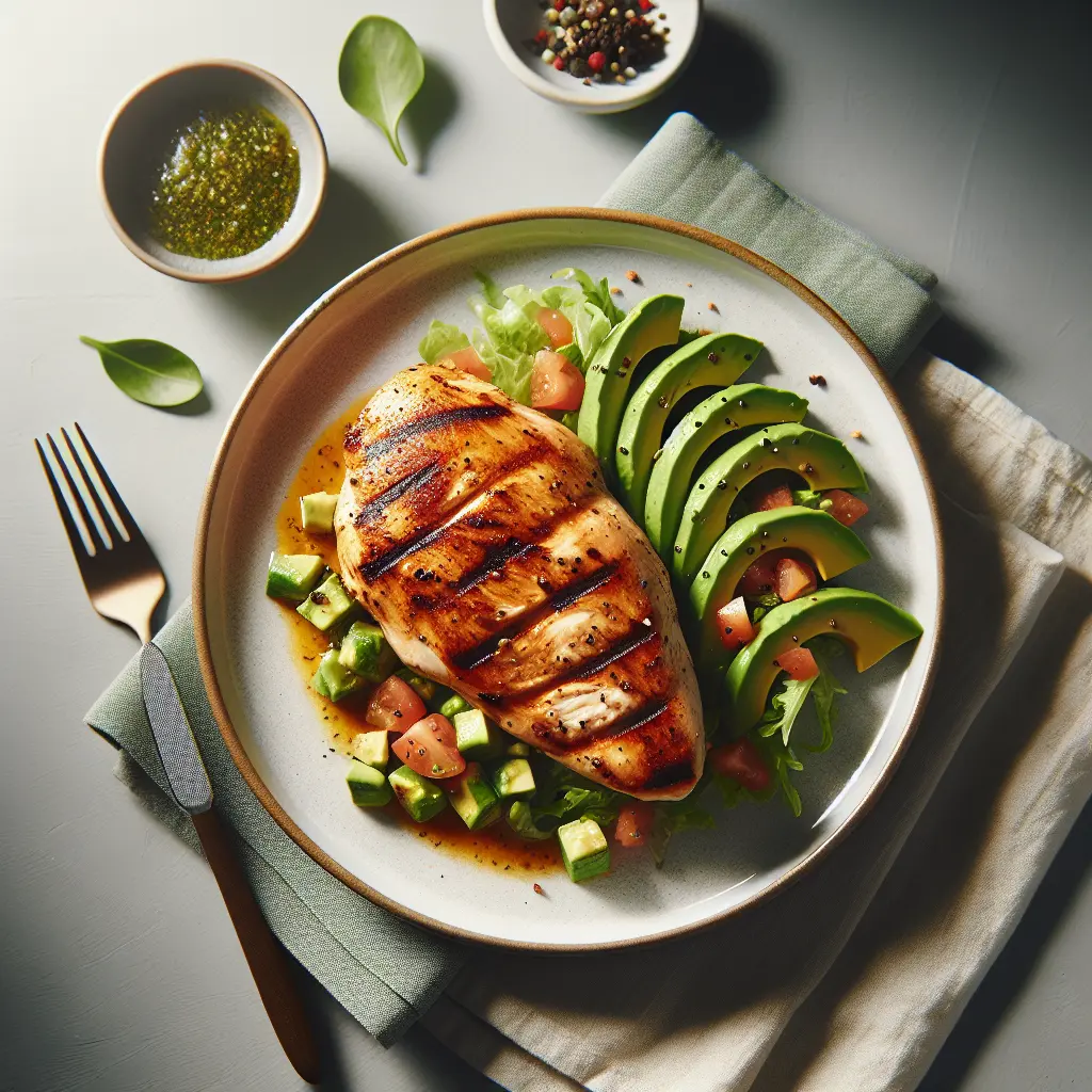 Grilled Chicken with Avocado Salsa