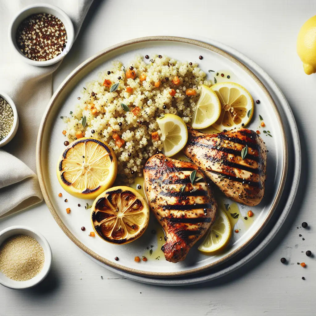 Grilled Lemon Herb Chicken with Quinoa-Free Couscous