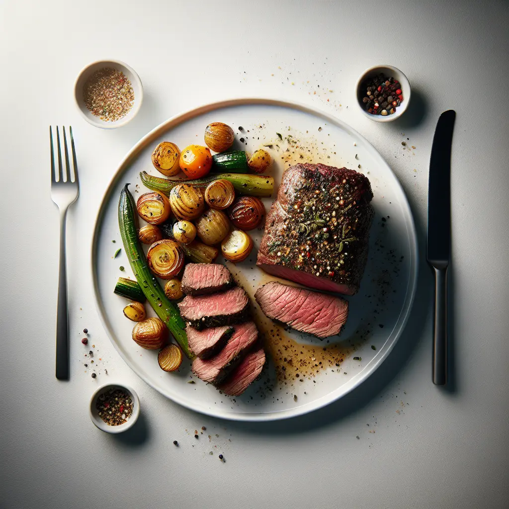 Herb-Crusted Beef Tenderloin with Roasted Vegetables