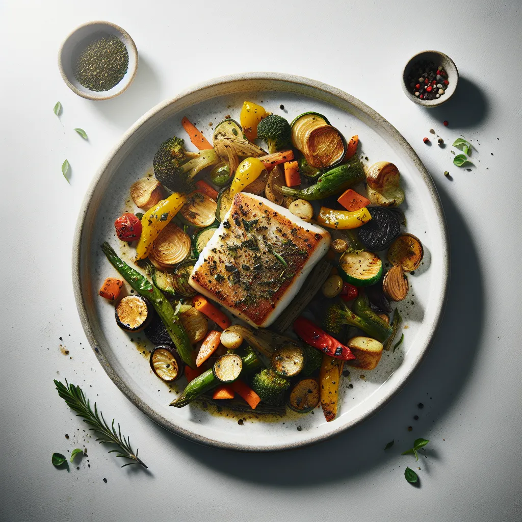 Herb-Crusted Cod with Roasted Autumn Vegetables