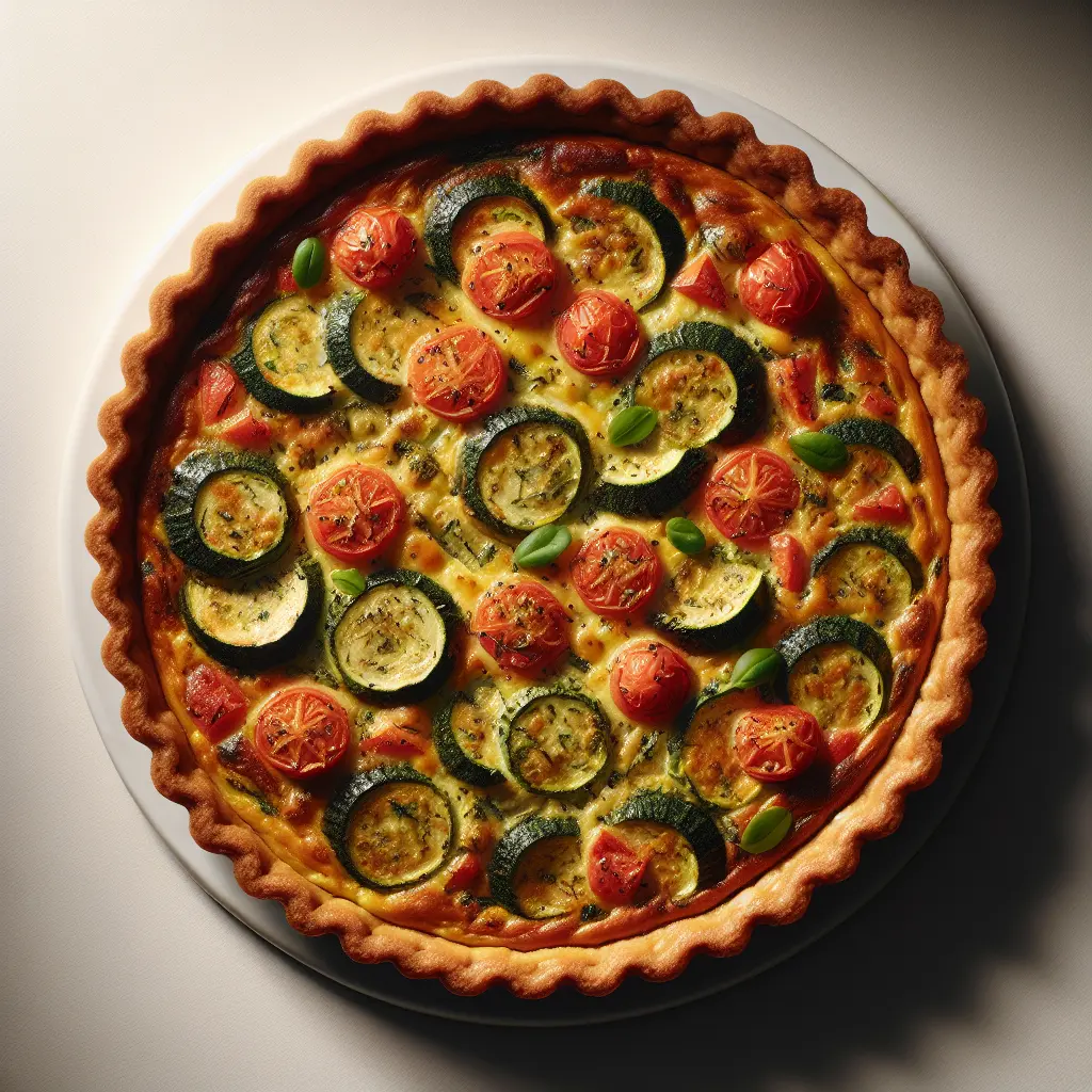 Herbed Zucchini and Tomato Quiche