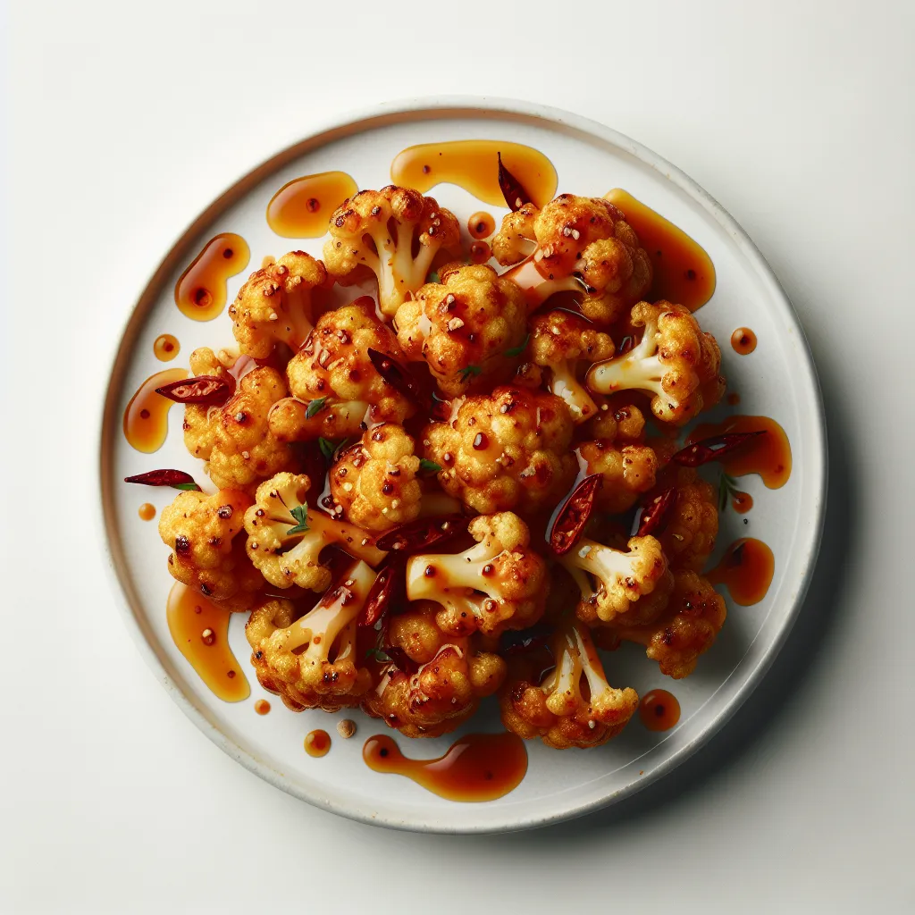 Spicy Honey Glazed Cauliflower