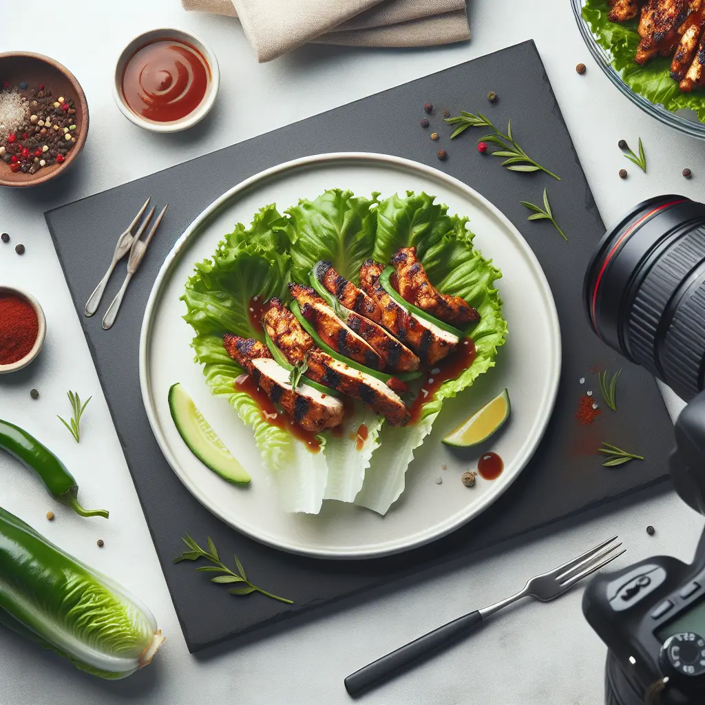 Jamaican Jerk Chicken Lettuce Wraps