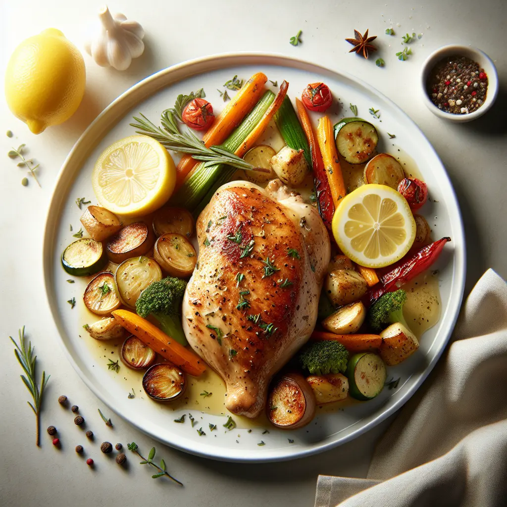 Lemon Herb Chicken with Roasted Vegetables