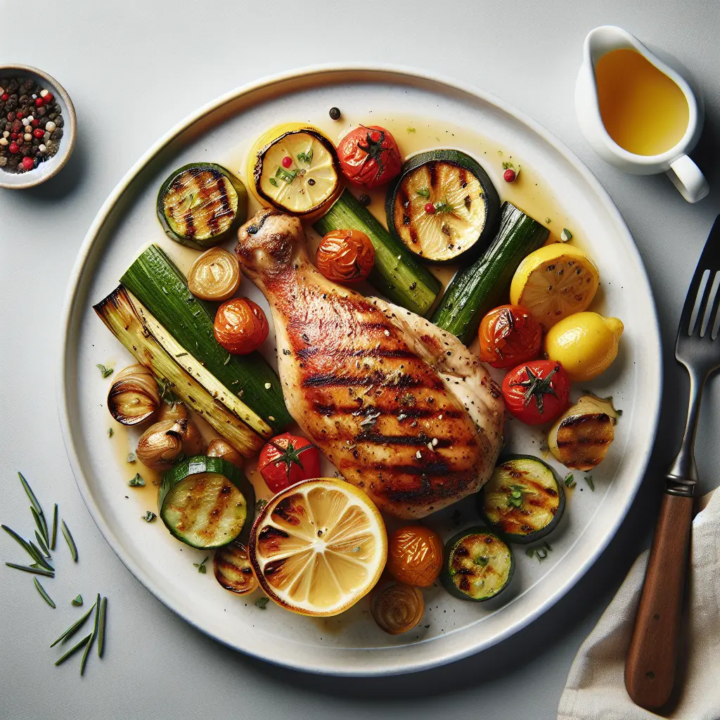 Lemon Herb Grilled Chicken with Roasted Vegetables
