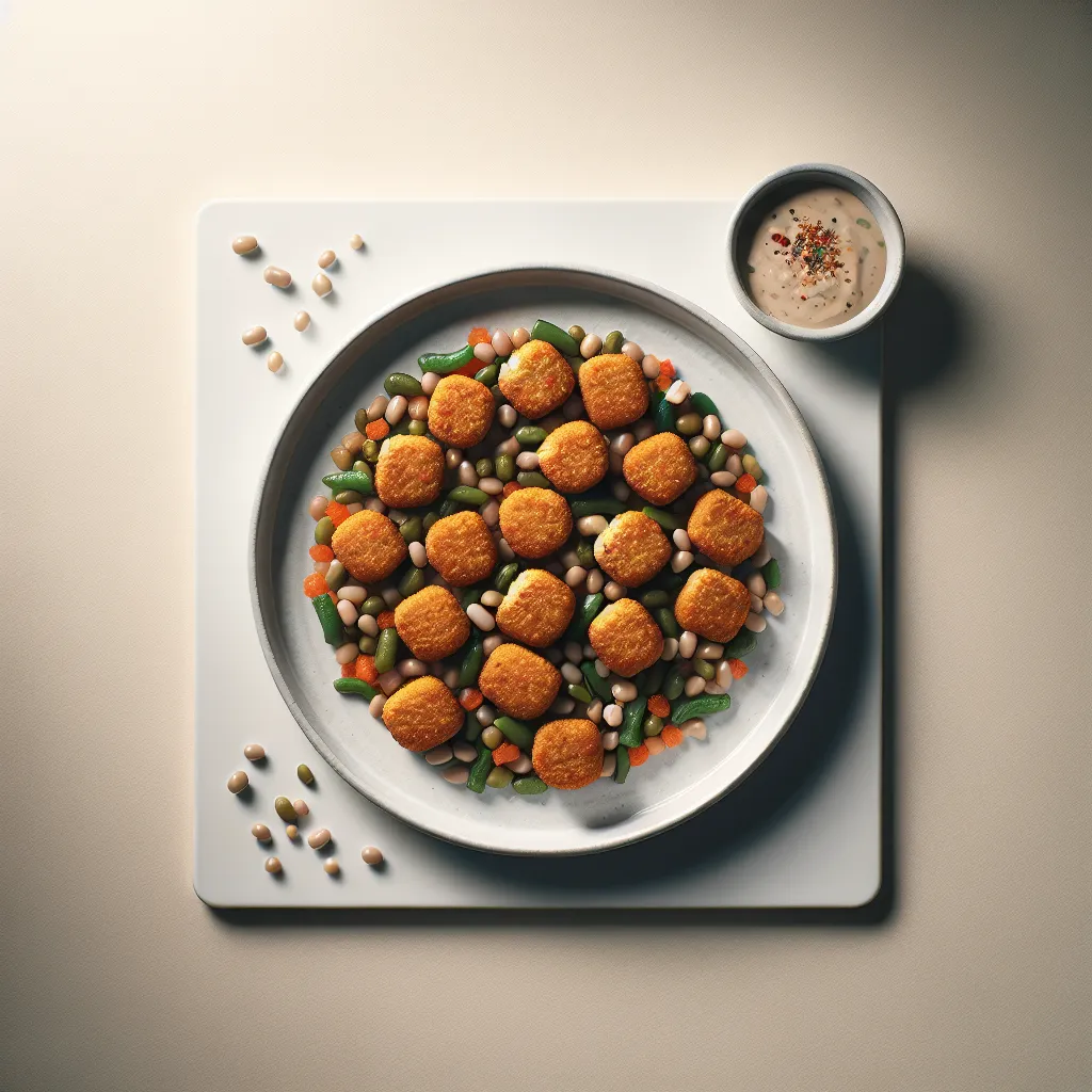 Lentil and Bean Veggie Nuggets