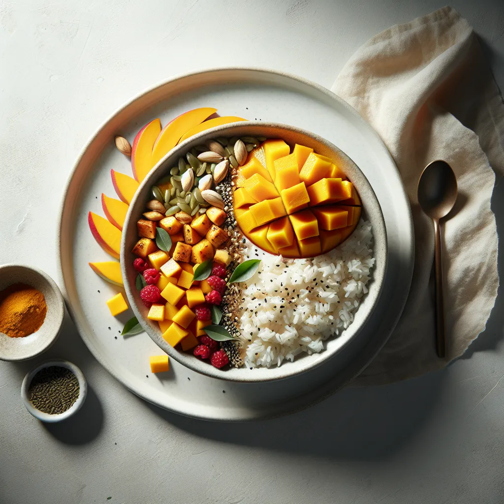 Autumn Mango and Rice Breakfast Bowl