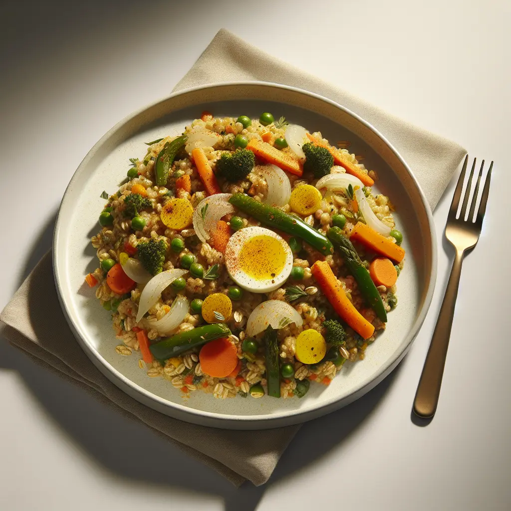 Masala Oats with Mixed Vegetables