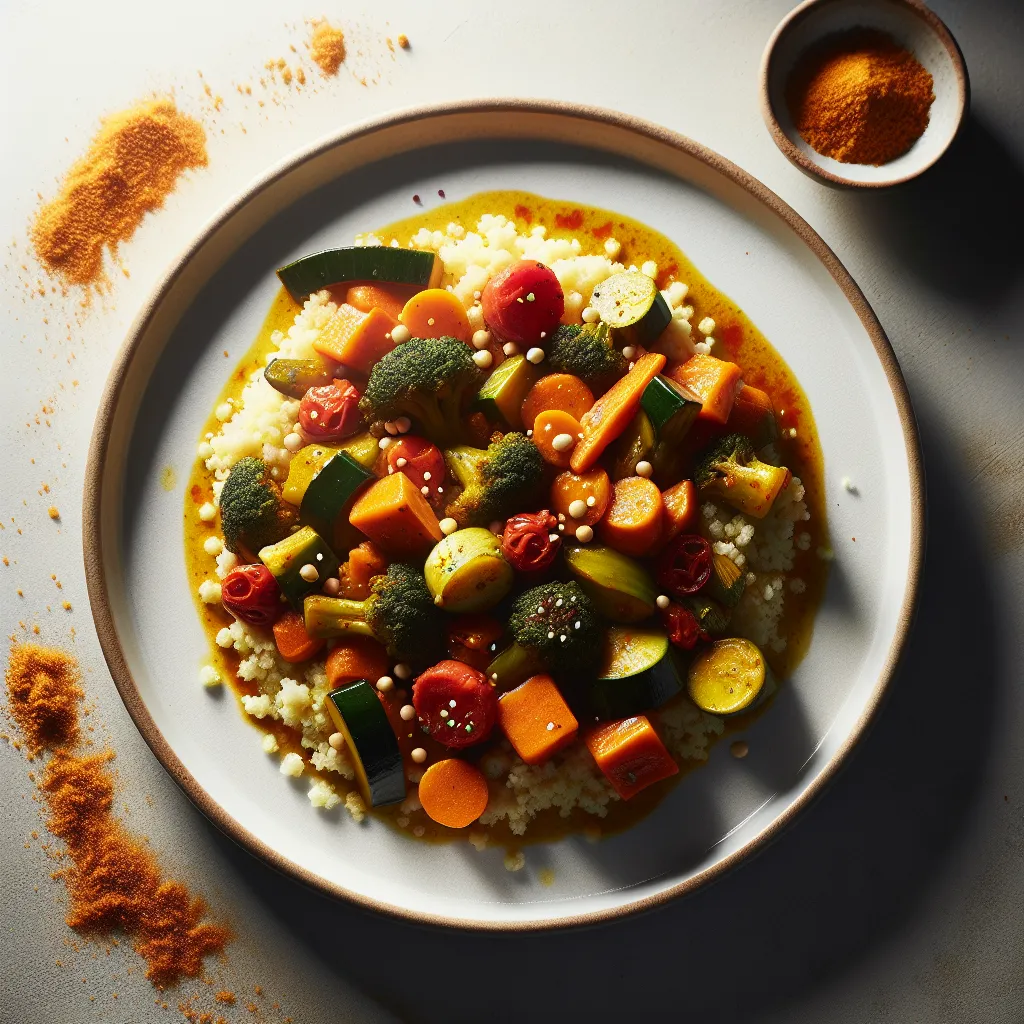 Exotic Moroccan Vegetable Tagine with Couscous