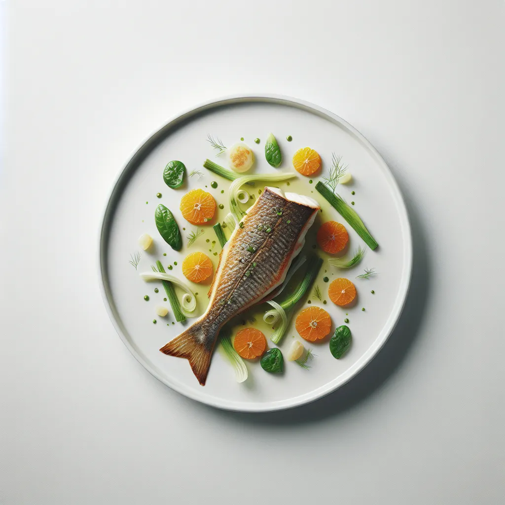 Pan-Seared Sea Bass with Fennel and Orange Salad