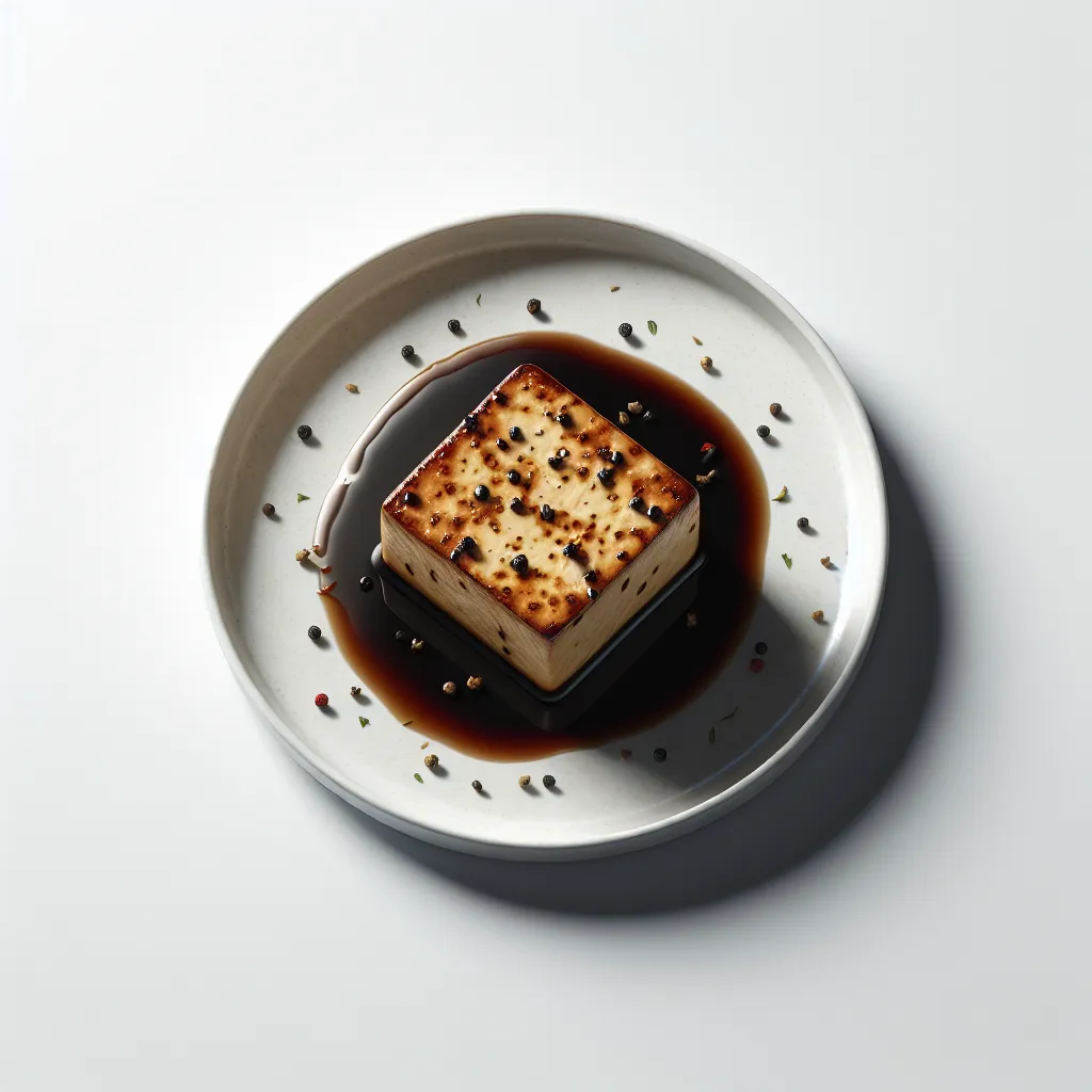 Pan-Seared Tofu with Black Pepper Sauce