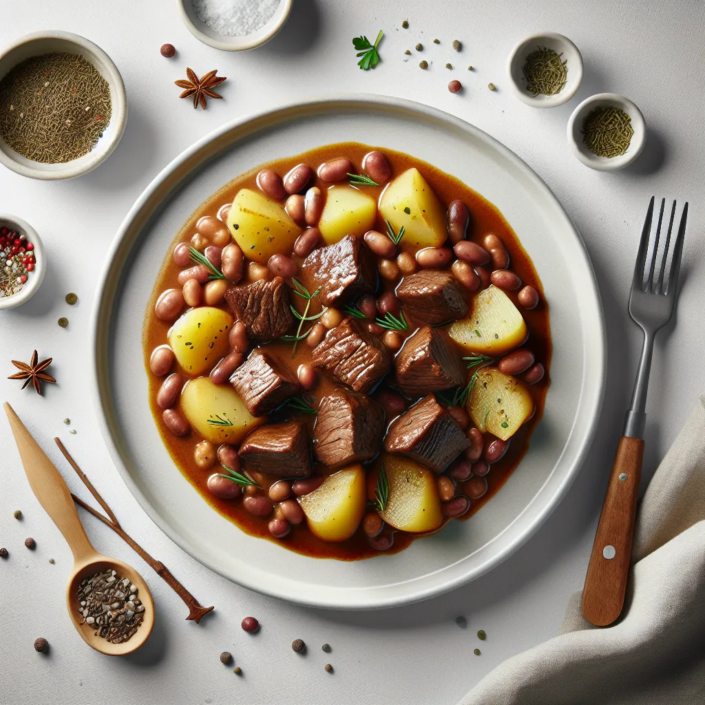 Provencal Beef Stew with Potatoes and Beans