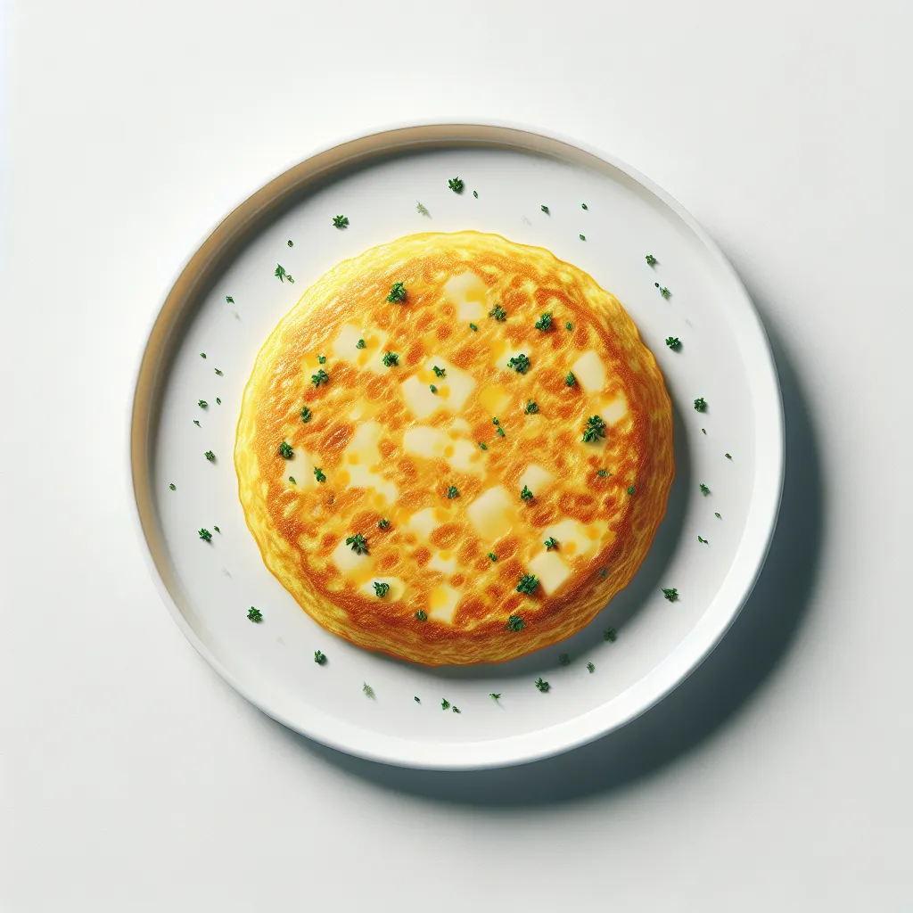 Quick French Omelette with Cheese and Herbs
