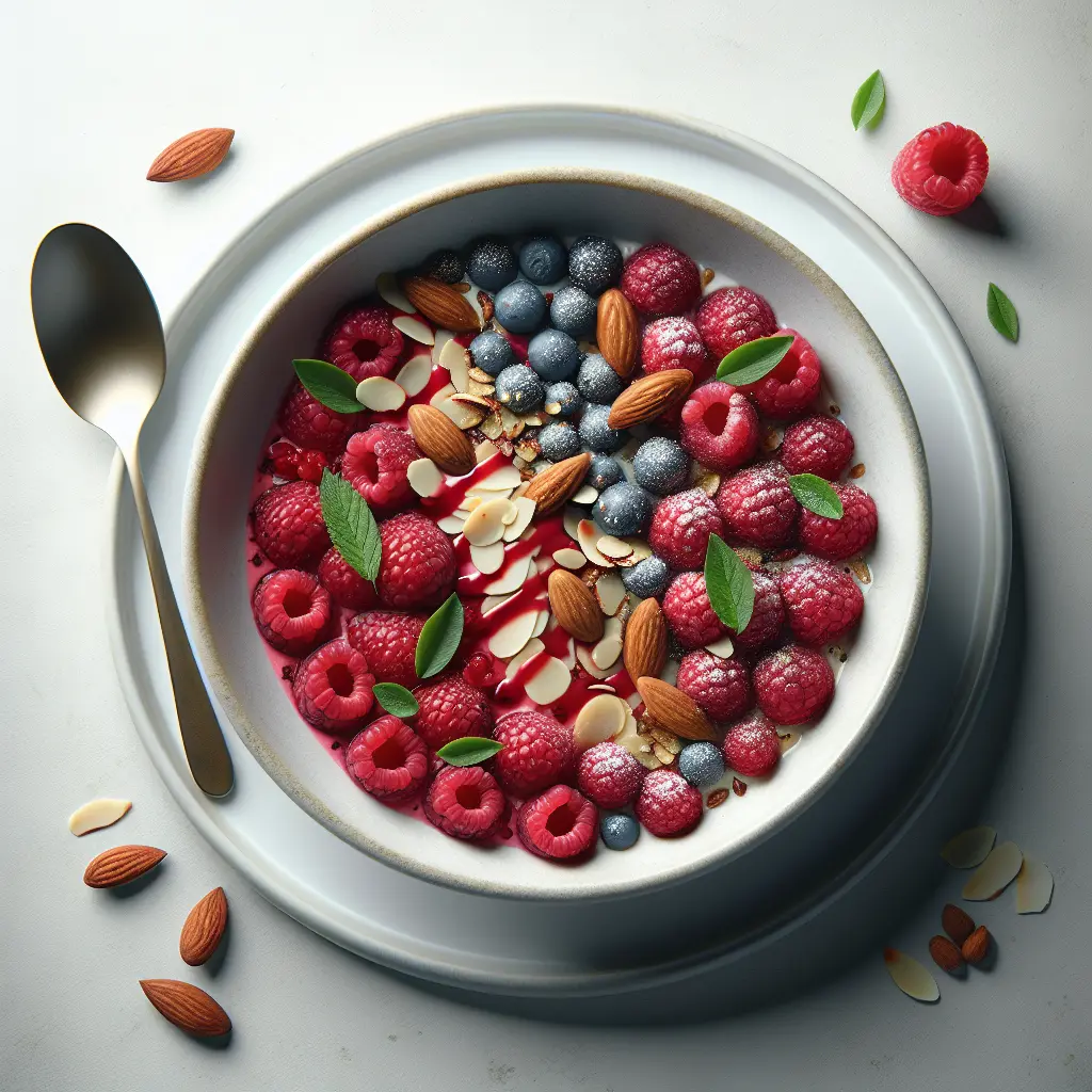 Raspberry and Almond Breakfast Bowl