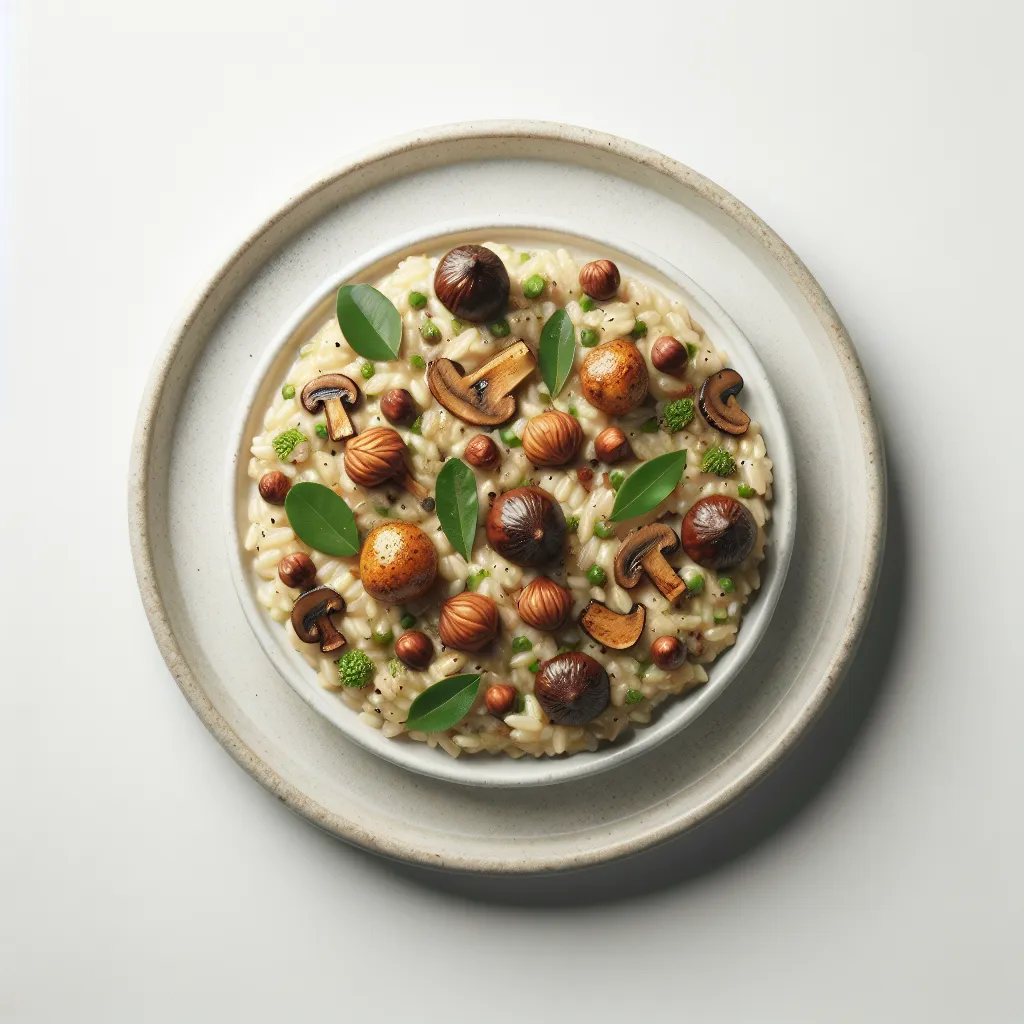 Roasted Chestnut and Wild Mushroom Risotto