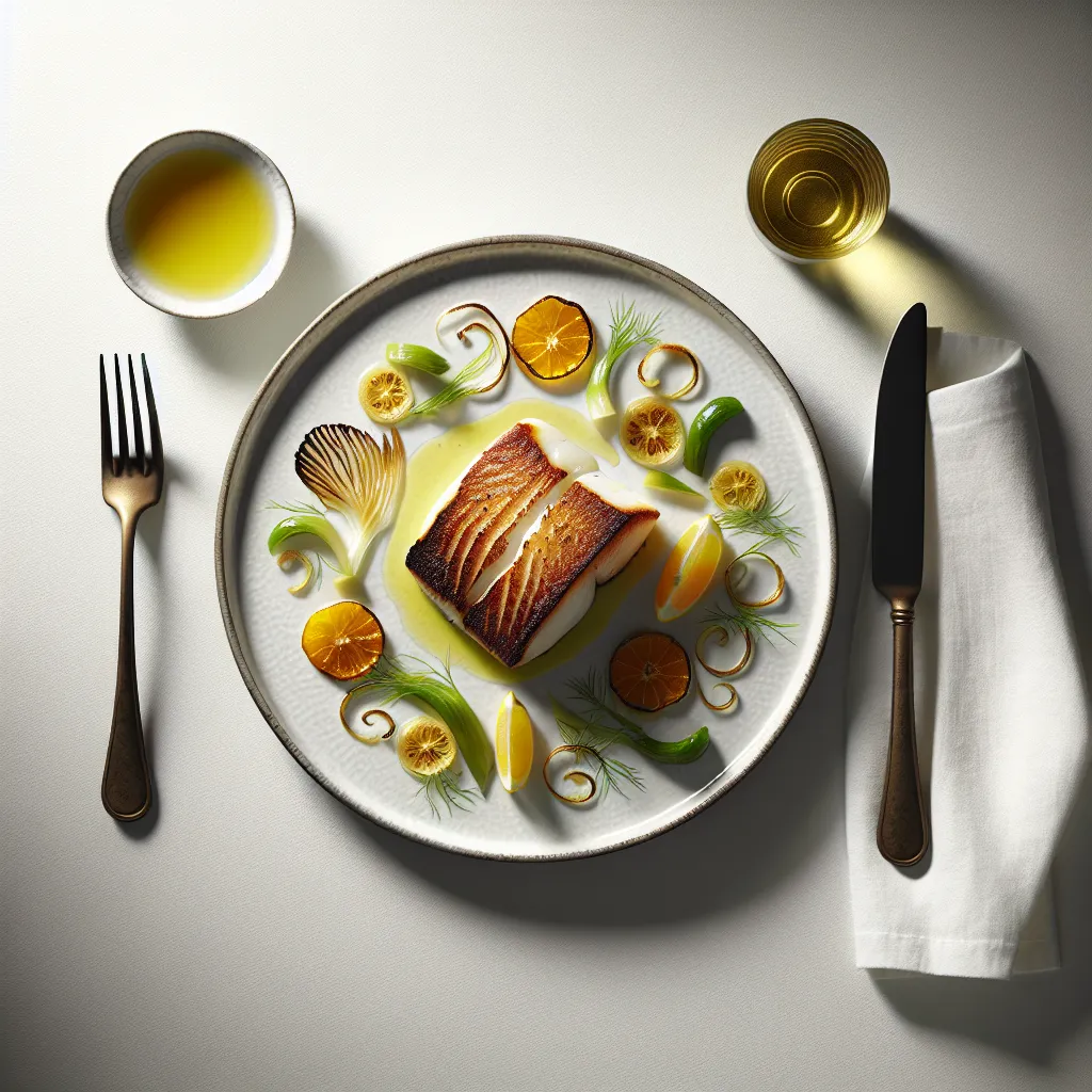 Roasted Cod with Fennel and Citrus Salad
