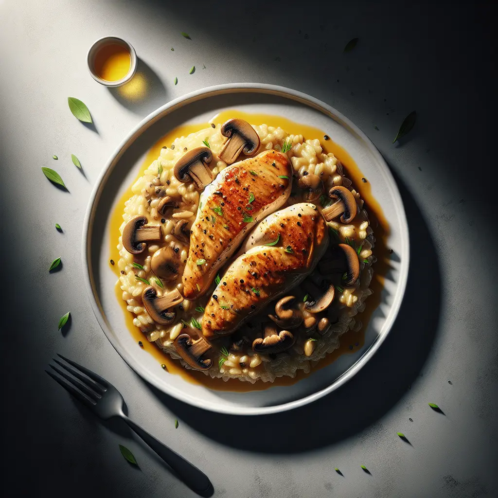 Savory Chicken and Mushroom Risotto
