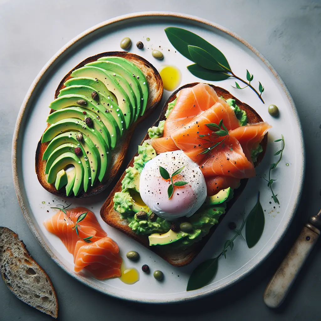 Smoked Salmon and Avocado Toast with Poached Egg