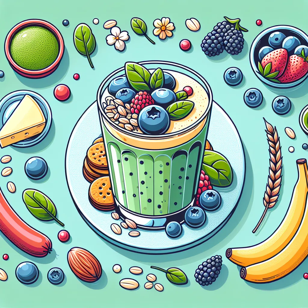 Smoothie aux baies et avoine
