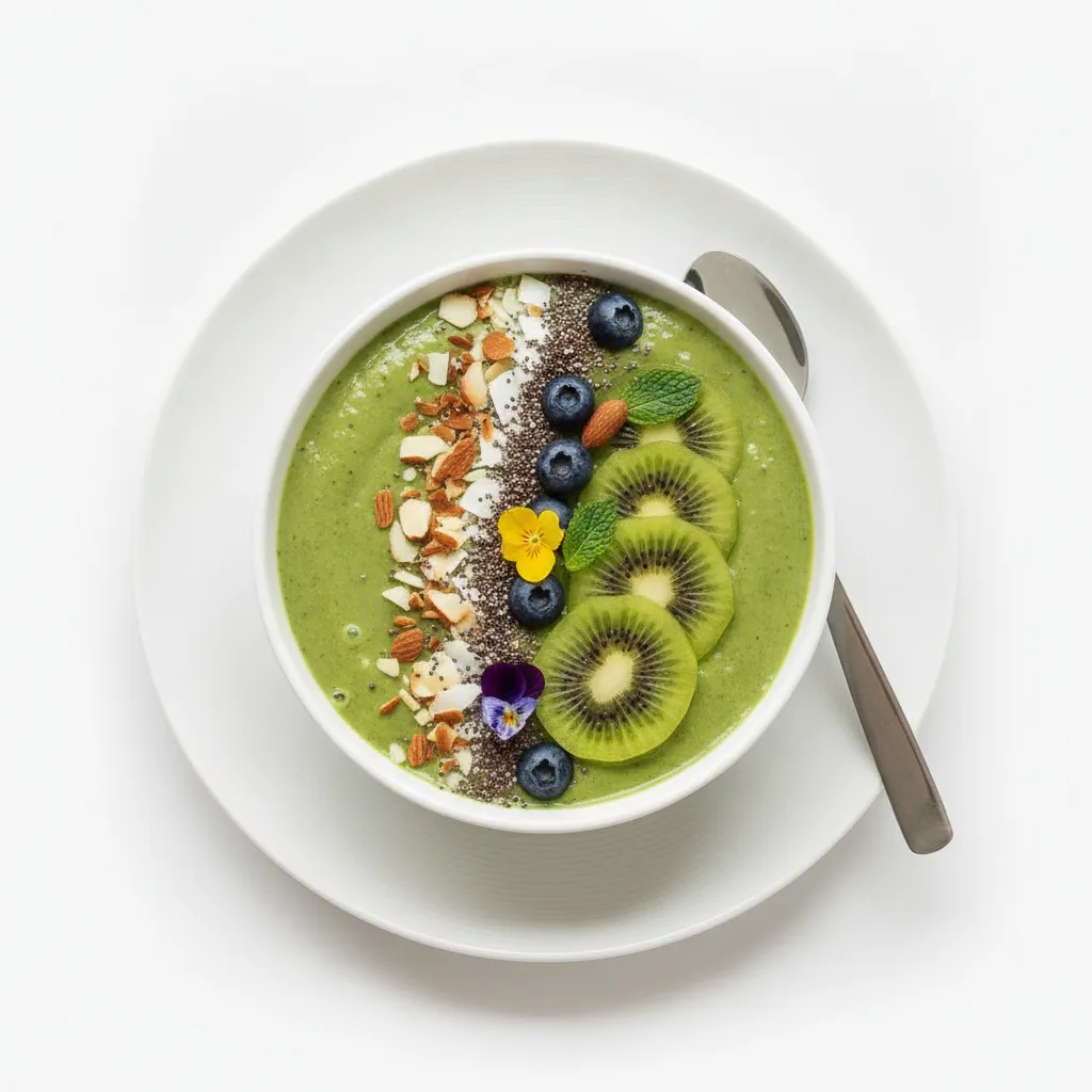Smoothie aux épinards et avocat